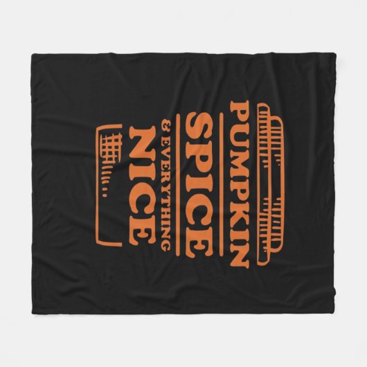 Pompoenspecerij en alles mooi, herfst Herfst des Fleece Deken (Voorkant (Horizontaal))