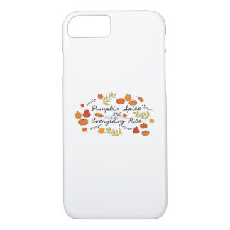 Pompoenspecerij en alles mooi - herfstbladeren iPhone 8/7 hoesje