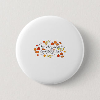 Pompoenspecerij en alles mooi - herfstbladeren ronde button 5,7 cm