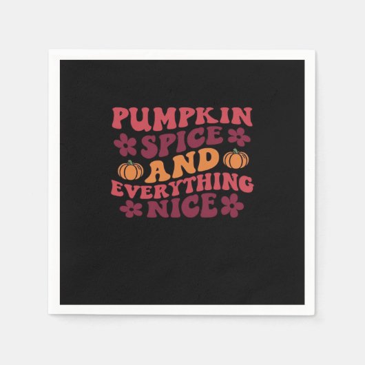 Pompoenspecerij en alles mooi (licht) servet (Voorkant)