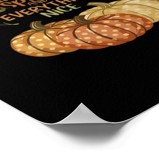 Pompoenspecerij en alles mooi - Meme Autumn Qu Poster (Hoek)