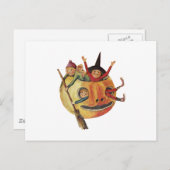 Pompoenspel ( Halloween-kaart) Briefkaart (Voorkant / Achterkant)
