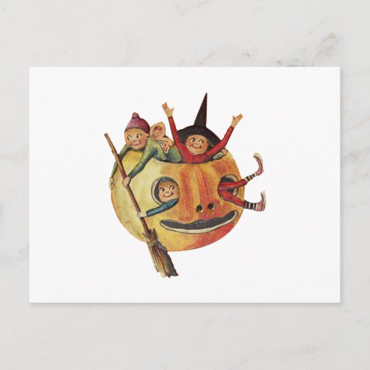 Pompoenspel ( Halloween-kaart) Briefkaart (Voorkant)