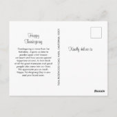 Pompoenspice & Alles-Thanksgiving kaart (Achterkant)