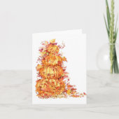 Pompoenstapel Feestdagen Kaart (Voorkant)