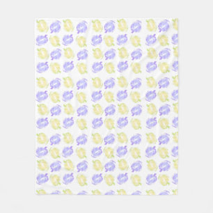 Pompoenstempels handgeschilderd Halloweenpatroon Fleece Deken