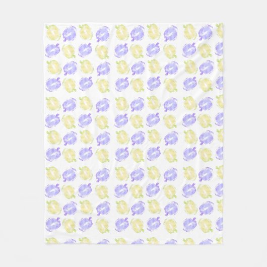 Pompoenstempels handgeschilderd Halloweenpatroon Fleece Deken (Voorkant)