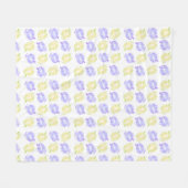 Pompoenstempels handgeschilderd Halloweenpatroon Fleece Deken (Voorkant (Horizontaal))