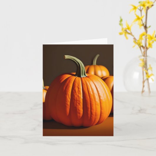 Pompoenstudie - AI - K Kaart (Gele Bloem)