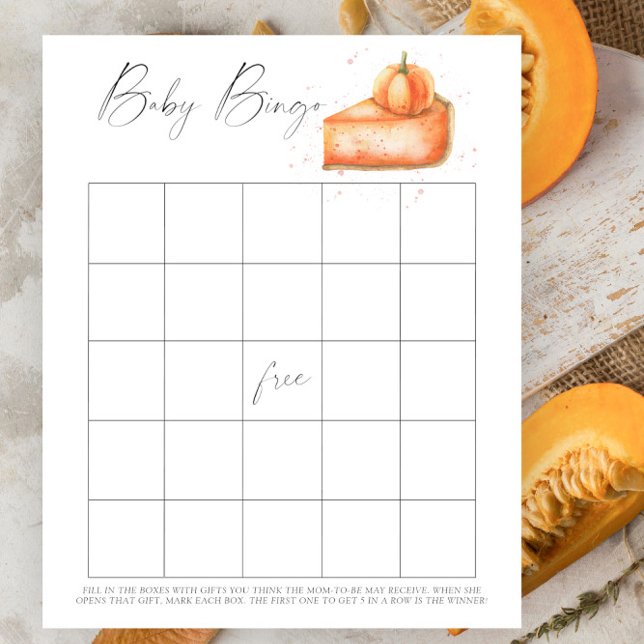 Pompoentaart - Baby Bingo spel (Creator heeft geüpload)