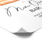 Pompoentaart baby shower Momosa bar Poster (Hoek)