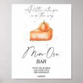 Pompoentaart baby shower Momosa bar Poster (Voorkant)