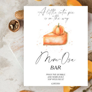 Pompoentaart baby shower Momosa bar Poster