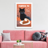 Pompoentaart Canvas Afdruk (Insitu (Woonkamer))