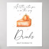 Pompoentaart - Dranken Poster (Voorkant)