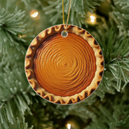 Pompoentaart Gepersonaliseerde Kerstmis Keramisch Ornament