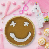 Pompoentaart gezicht papieren bordje (Feest)
