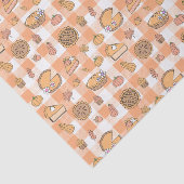 Pompoentaart Gingham Tissuepapier (Detail)
