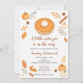 Pompoentaart Herfst Baby Shower Kaart (Voorkant)