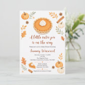 Pompoentaart Herfst Baby Shower Kaart (Staand voorkant)