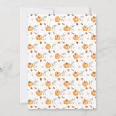 Pompoentaart Herfst Baby Shower Kaart (Achterkant)