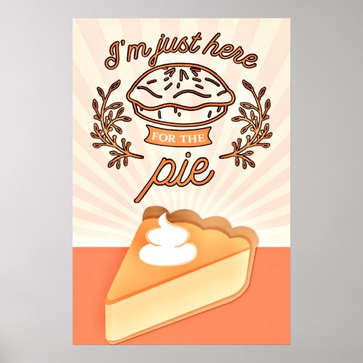  pompoentaart illustratie poster (Voorkant)