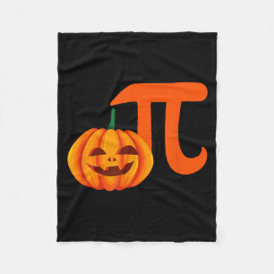 Pompoentaart jack o lantaarn halloween wiskunde gr fleece deken