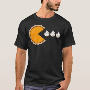 Pompoentaart Jagen op Slagroom Grappige Thanksgivi T-shirt