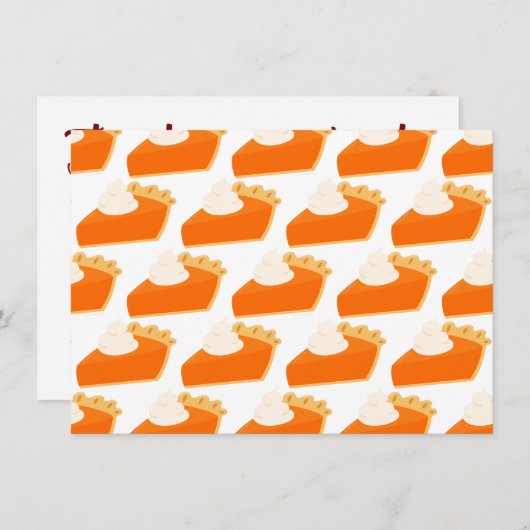 Pompoentaart Patroon Kaart (Voorkant / Achterkant)