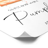 Pompoentaart - raad hoeveel pompoenen poster (Hoek)