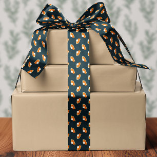 Pompoentaart Slice Navy Thanksgiving Satijnen Lint