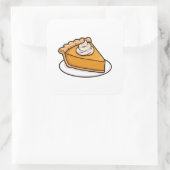Pompoentaart Snee Fall Sticker (Tas)