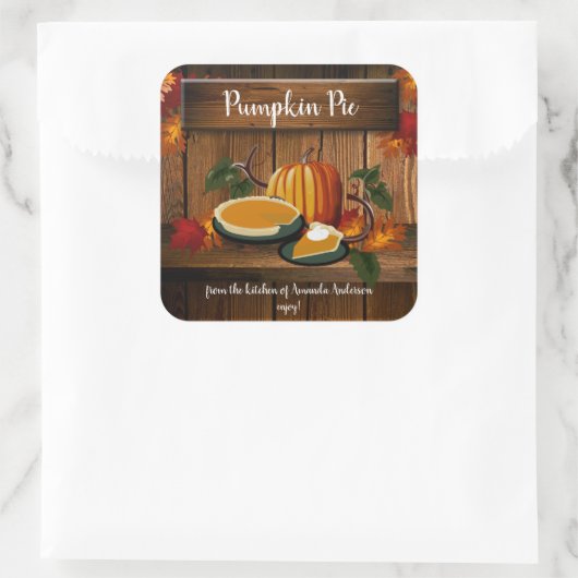 Pompoentaart SQ Label (Tas)