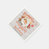 Pompoentaart Thanksgiving-diner servetten (Hoek)