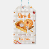 Pompoentaart Thanksgiving Favor Tags Cadeaulabel (Voorkant)