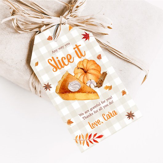 Pompoentaart Thanksgiving Favor Tags Cadeaulabel