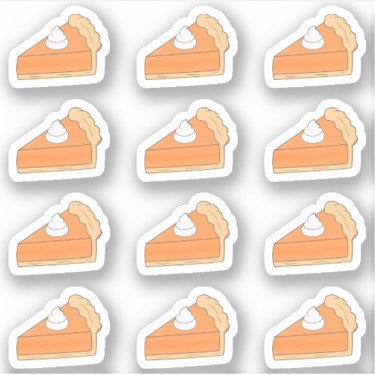 Pompoentaart Thanksgiving Herfst Halloween Planner Sticker (Voorkant)