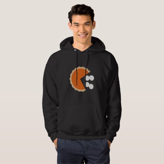 Pompoentaart Thanksgiving Humor Pompoen Seizoen Hoodie (Voorkant volledig)