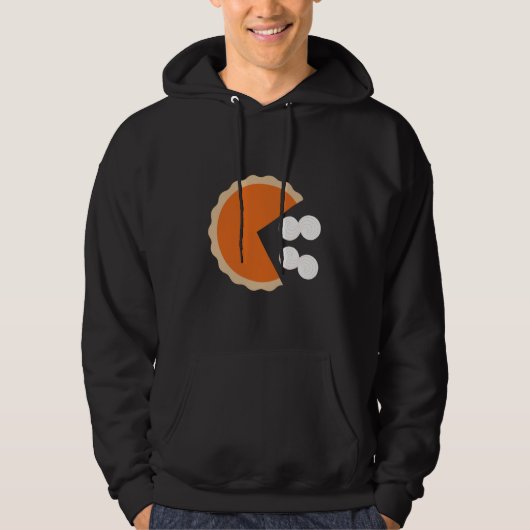 Pompoentaart Thanksgiving Humor Pompoen Seizoen Hoodie (Voorkant)