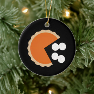 Pompoentaart Thanksgiving Humor Pompoen Seizoen Keramisch Ornament