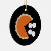 Pompoentaart Thanksgiving Humor Pompoen Seizoen Keramisch Ornament (Rechts)