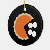 Pompoentaart Thanksgiving Humor Pompoen Seizoen Keramisch Ornament (Links)