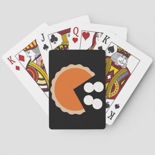 Pompoentaart Thanksgiving Humor Pompoen Seizoen Pokerkaarten (Achterkant)