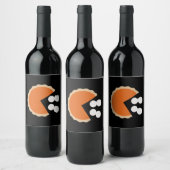 Pompoentaart Thanksgiving Humor Pompoen Seizoen Wijn Etiket (Flessen)