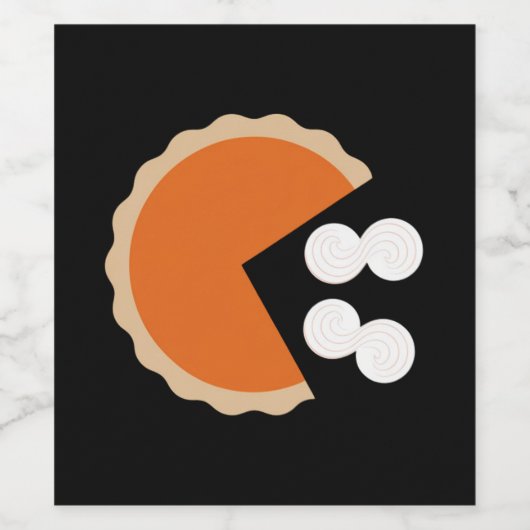 Pompoentaart Thanksgiving Humor Pompoen Seizoen Wijn Etiket (Enkel label)