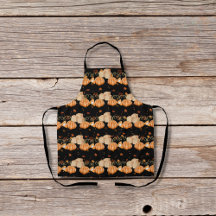 Pompoentaarten en bruine suikerklontjes zwart