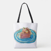 Pompoentaartpunt Tote Bag (Achterkant)