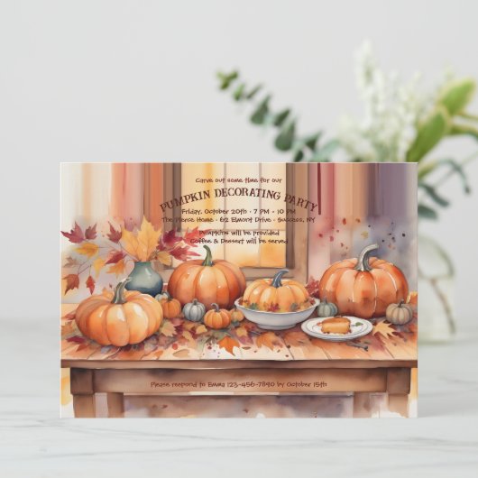 pompoentafel kaart (Staand voorkant)