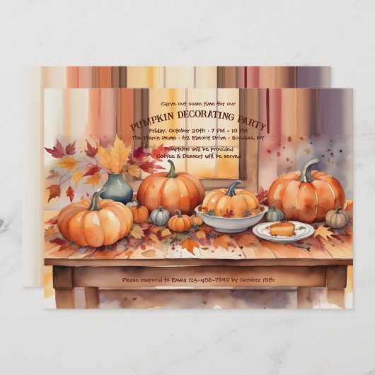 pompoentafel kaart (Voorkant / Achterkant)