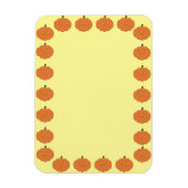 Pompoentekening Rand Blanco Aangepaste tekst Magneet (Verticaal)